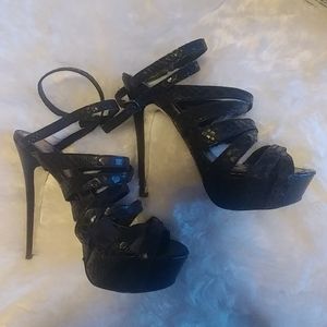 Bebe black heels